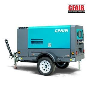 High Quality 190 Cfm Portable Diesel Air Compressor for Sale