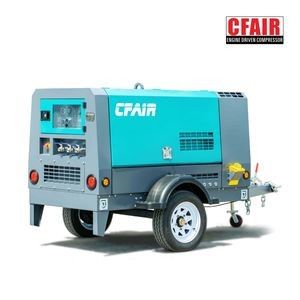 Popular Model 185cfm Portable Diesel Air Compressor for Sale