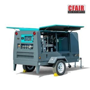 390cfm 10.5bar Sandblasting Portable Air Compressor