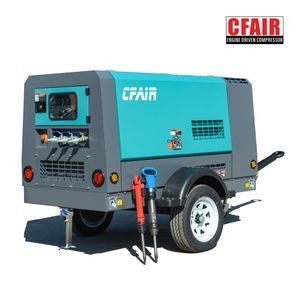 100cfm Portable Type Diesel Air Compressor