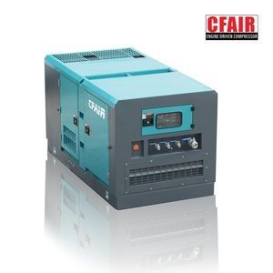 390cfm 10.5bar Diesel Engine Box Type Portable Air Compressor for Sandblasting
