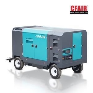 Portable 750cfm 21bar Dubai Diesel Air Compressor High Pressure