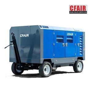 1200cfm 22 Bar Portable Air Compressor Low Fuel Comsuption