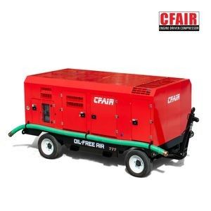 1300cfm@10.5bar for Mines Oil Free Machine Diesel Screw Air Compressor