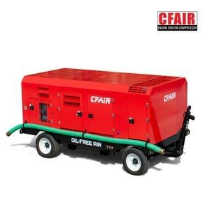 Tow Behind Air Compressor 150cfm@8.5bar Oil-Free